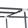 69" Portable Clothes Wardrobe Storage Organizer with Non-Woven Fabric Quick and Easy To Assemble Extra Strong and Durable Dark 2