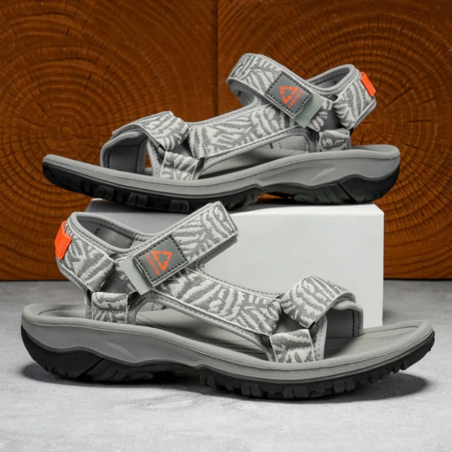 Classic Men's Hiking Sport Sandals Lightweight Leisure Beach Shoes Summer Open-Toe Breathable Travel Walking Sandials 2026