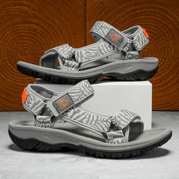 Classic Men's Hiking Sport Sandals Lightweight Leisure Beach Shoes Summer Open-Toe Breathable Travel Walking Sandials 2026