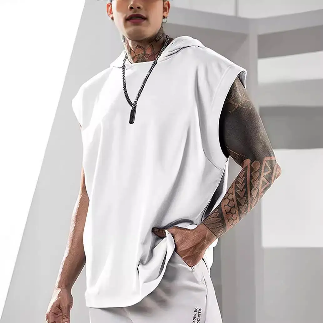 Trendy Hooded Sports Men's irt Svel Breathable Polyester Long Sve Loose Fit l Lacape Print Hip Hop Sle T-S...