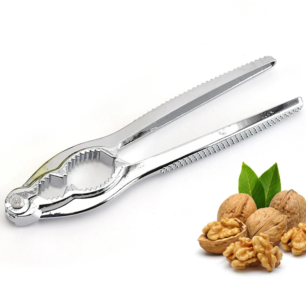 Description Picture 2 of itemShell Remover Nut Cracker Convenient Nutcracker Opener Portable Silver Walnut Opener Zinc Alloy Hazelnut Tongs
