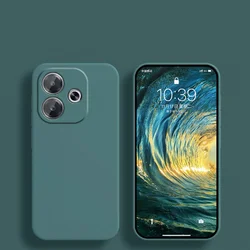 Liquid Silicone Soft TPU Phone Bumper Cover - Original & Durable Protection for OPPO A5 Pro Global (BlackGreen)