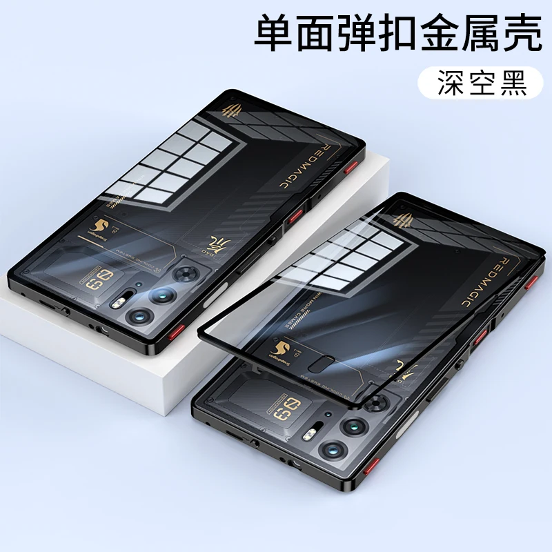 Premium Shockproof Aluminium Case with Tempered Glass & Camera Protection