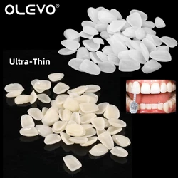 50Pcs Dental Temporary Crown Ultra-Thin Resin Teeth Veneers Whitening Porcelain Upper Anterior Tooth Repair Dentistry Oral Care