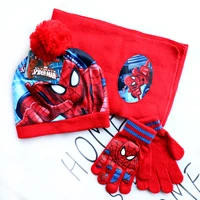 3-8Years New Autumn Winter Children Spider Cartoon Scarf Hat Glove Warm knitted hat Boy Girl Cap Child Christmas Hat 5