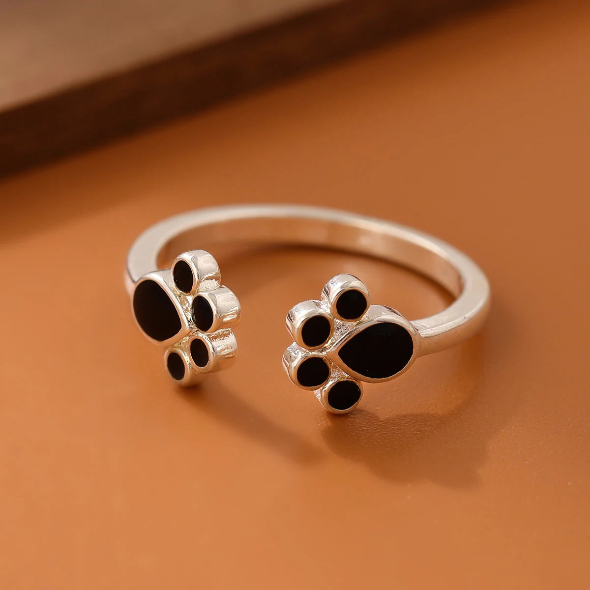 Sterling Silver Dog Paw Ring