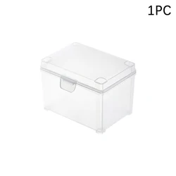 Stackable Clear Card Storage Box for Trading, Sports, and Game Cards (1/2 Pack) (1PC)