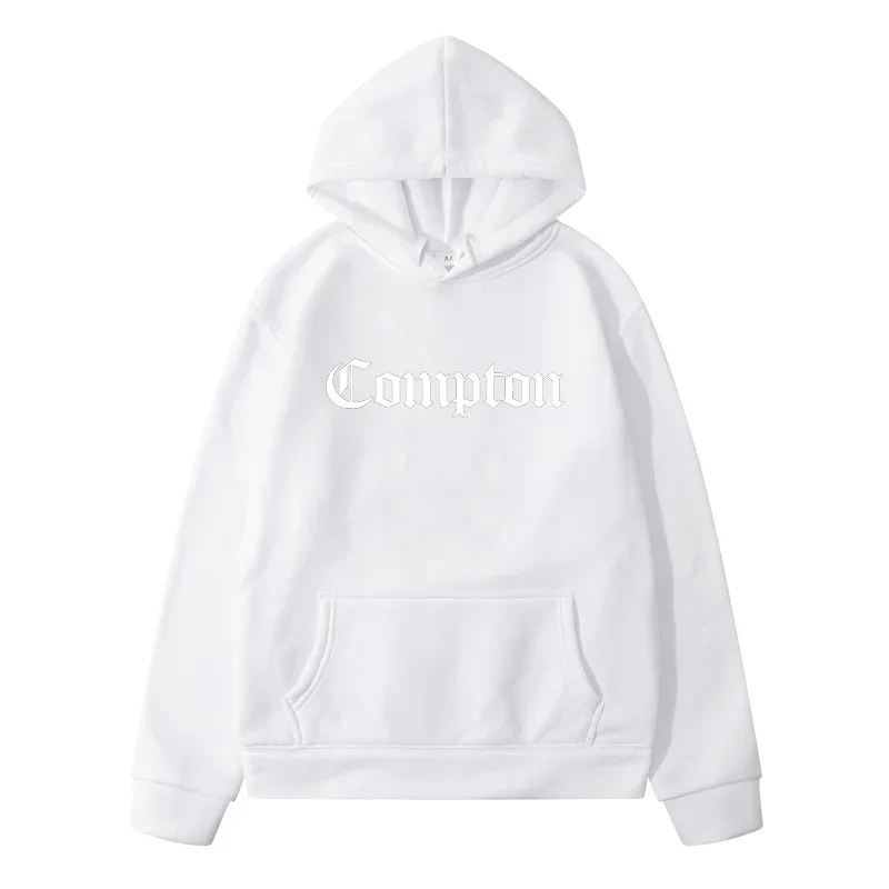 New Men's Pullover Hoodies Compton Goth Print Casual Sweatshirts Sportswear Women Hip Hop Streetwear Trainning Exercise Sweaters