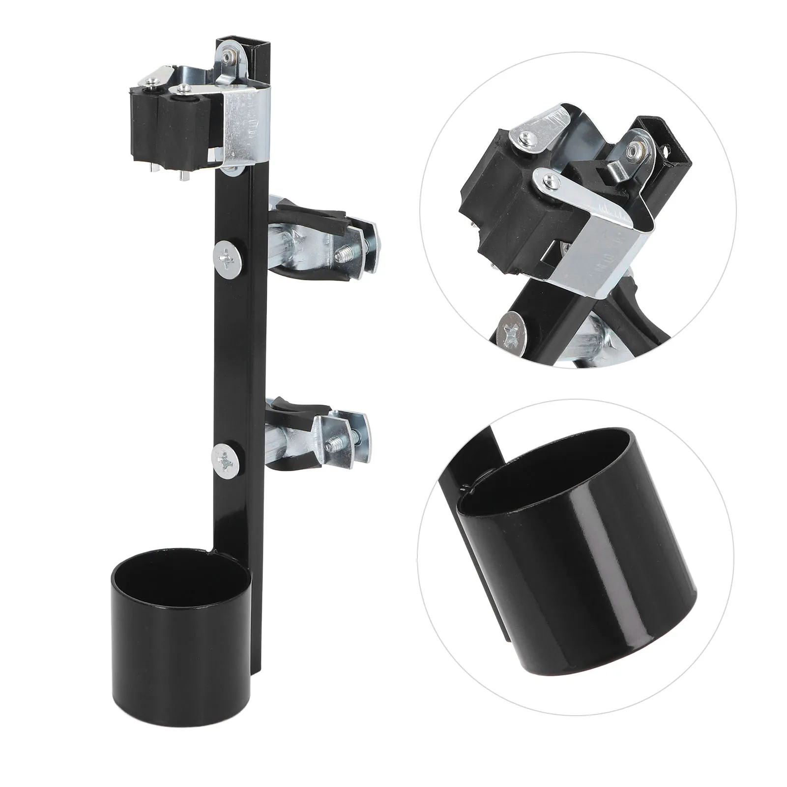 Cane Holder for Wheelchair Mobility Scooter Accessory Universal Aluminum Alloy Walking Stick Stand Support for Elderly Disabled