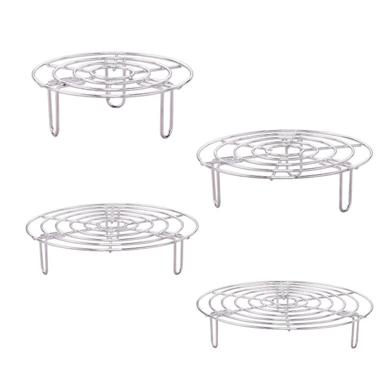 Round Cooking Cooling Racks Steam Rack Stainless Steel Steaming Stand