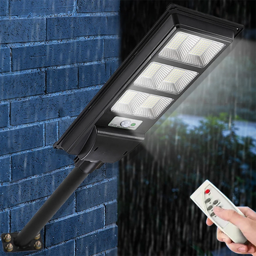 648 Led Solar Light Outdoor Motion Sensor External Waterproof Street Lamp  for Yard Country with Garden House Solar Wall Lights