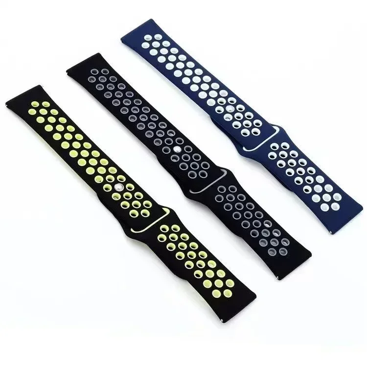 Silicone Replacement Strap for Smartwatches - Multiple Sizes and Colors Available