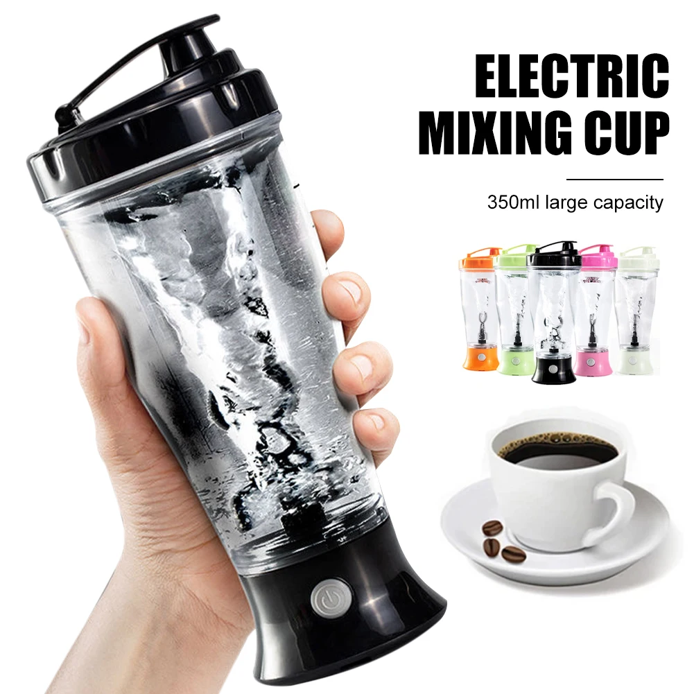 

350ML Electric Shaker Bottle Protein Powder Mixing Cup Automatic Mixer Shake Bottle Milk Coffee Blender Mixer Drinkware