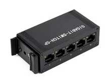 Waveshare  5P ⰡƮ ̴ ġ, IEEE 802.3x ȣȯ,  10, 100, 1000M , DIN  Ʈ