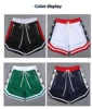 Mens Breathable Basketball Shorts White Printing Mesh Fitness Sports Leisure Workout Sport Pants Outdoor Running Training Shorts 3