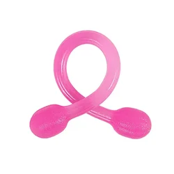 Enhanced Yoga Resistance Band for Women - Silicone Pull Rope for Fitness, Pilates, Arm Strength, and Body Building Exercises (Pink)