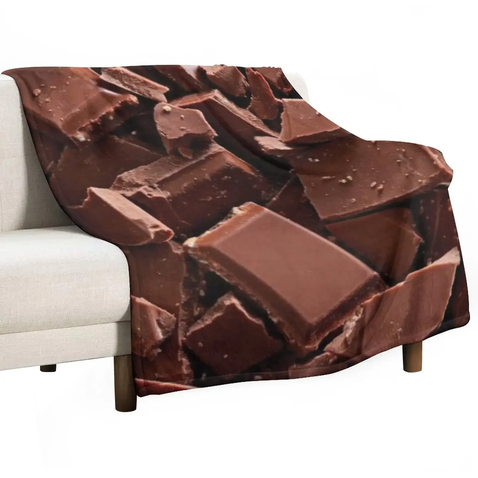 

Chocolate Pieces Pattern Throw Blanket Flannels wednesday Blankets