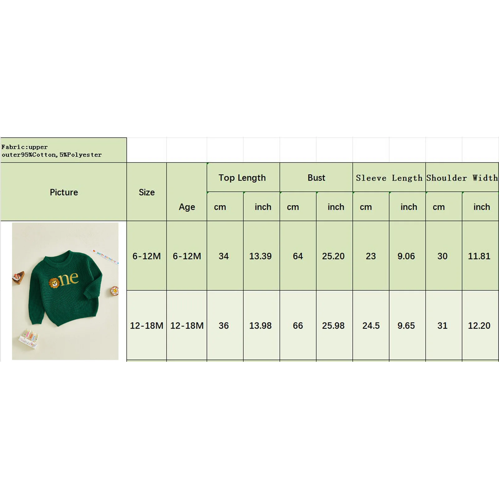 베이비 보이 스웨터 긴 소매 라운드 넥 사자 문자 자수 니트 풀오버 점퍼 탑