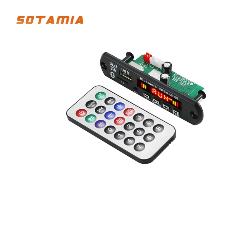 

Плата декодера MP3 SOTAMIA, Bluetooth 5,0, DAC 2x40 Вт, стерео усилитель мощности, USB TF AUX FM радио, декодирование записи, MP3 музыкальный плеер