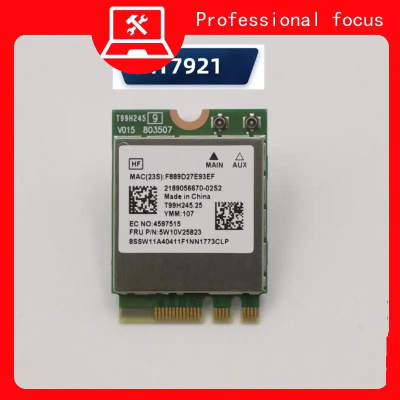 

Wi-Fi 6 mediatek mt7921k mt7921 1800m bluetooth 5,2 Настольный/ноутбук беспроводная Wi-Fi сетевая карта поддерживает windows10/11