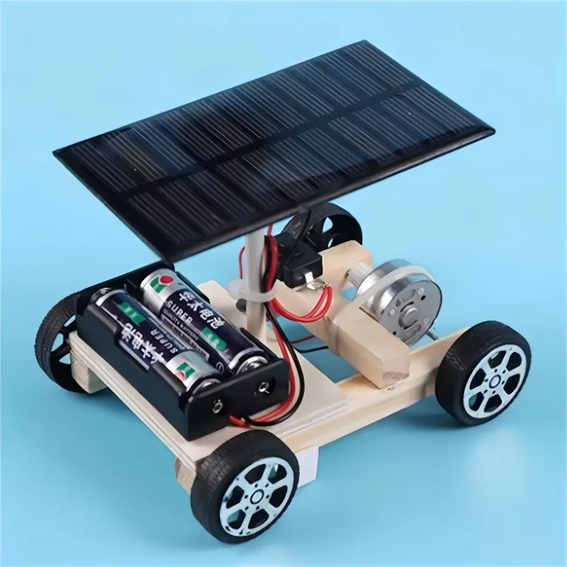 Solar Electric Vehicle STEM Education Kit - Creative Invention and Assembly Puzzle