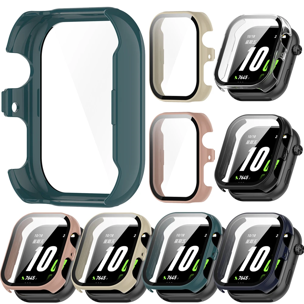 Enhanced Protective Watch Case with Glass Film Coverage: Durable Hard PC Frame and Shell Accessories