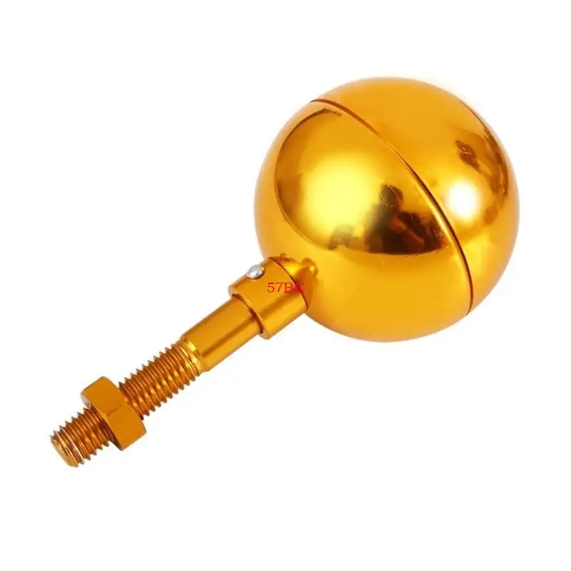 57BE Poles Toppers Sphere Ornament Gold Aluminum Flagpole Sphere Toppers Ornament Weather proof Designs For Outdoor