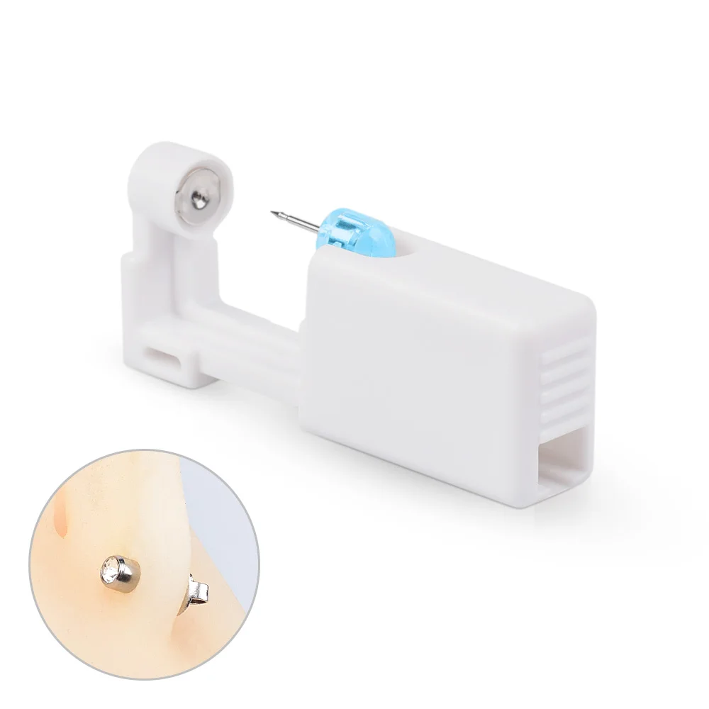 3 Piece Disposable Sterile Ear Piercing Unit Cartilage Helix Piercing