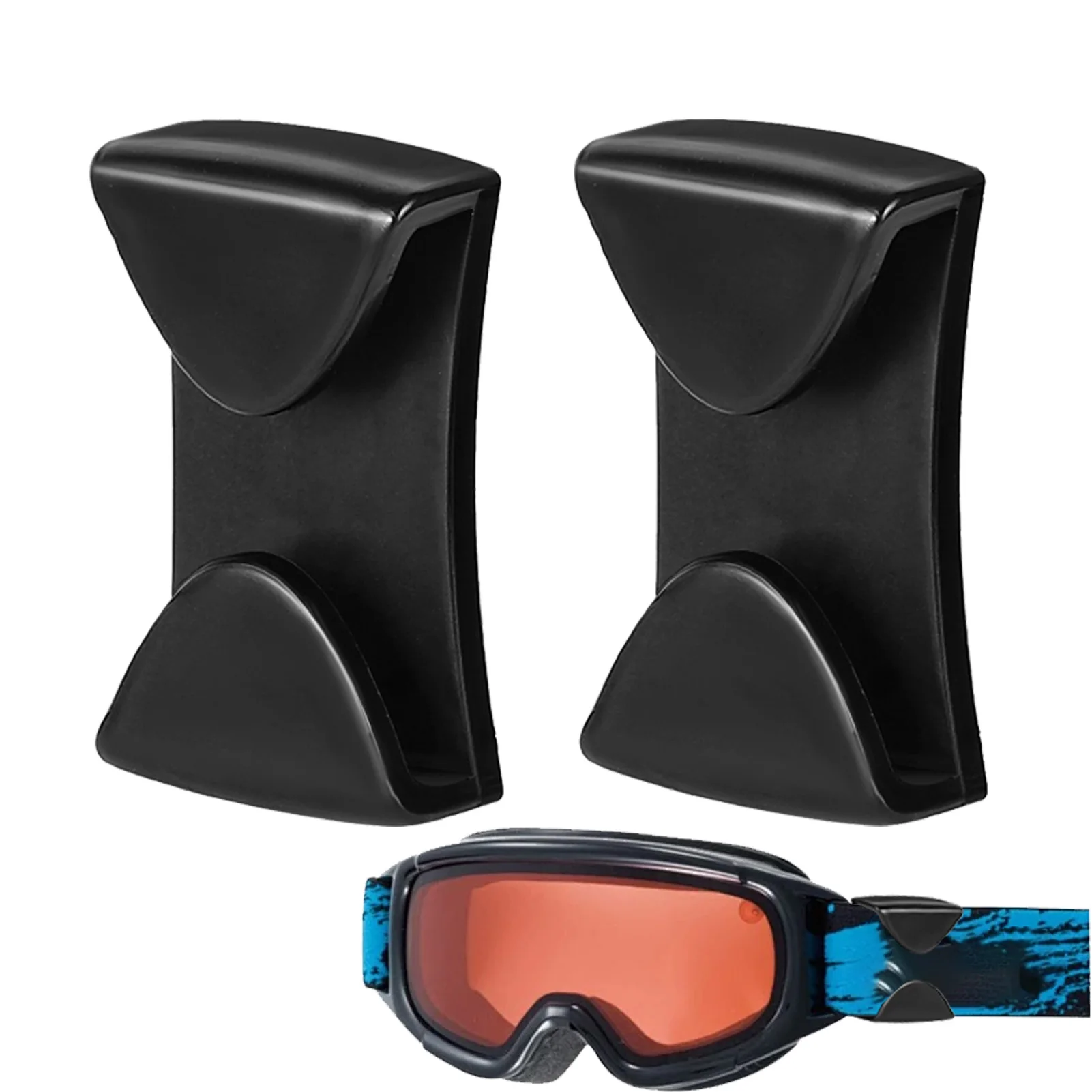 2pcs Ski Goggle Clips Drop-proof Goggle Grip Clips durable Goggle Clips Sports Multi-functional Belt Buckles Ski Accessories 2