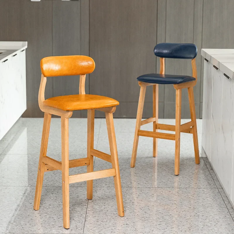 GG2041Nordic bar chairs and high stools modern simple milk tea shop bar stools