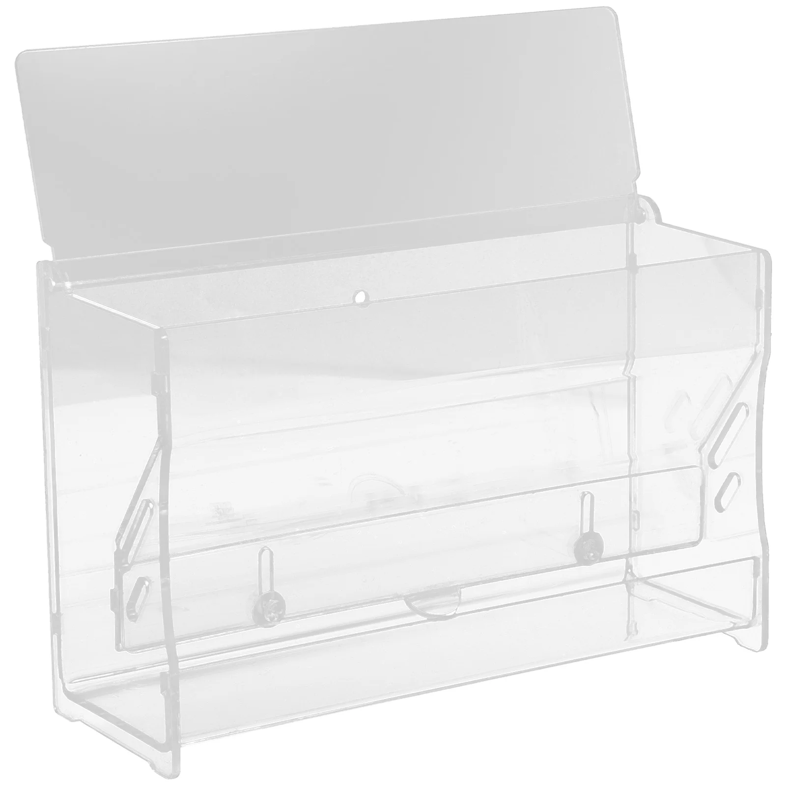 Rutin Chicken Feeder Food Container Bowl Automatic The Bird's Nest Pet Feeding Case Acrylic Clear