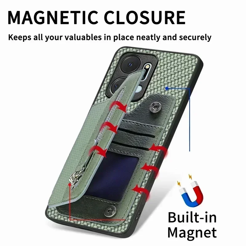 Luxury Leather Zipper Wallet Phone Case Cover