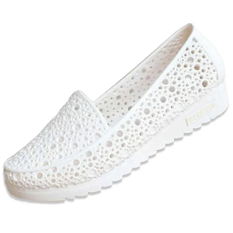 2023 Estate Nuove Donne Casual Sandali Di Gelatina Anti-Slittamento Tacchi Piatti Slip-On Ladies Beach Mocassini Scarpe Sandalias De Mujer Tênis
