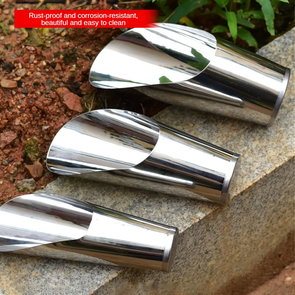 Stainless Steel Barrel Shovel Stainless Steel Barrel Fleshy Shovel Flower Planting Artifact Bucket