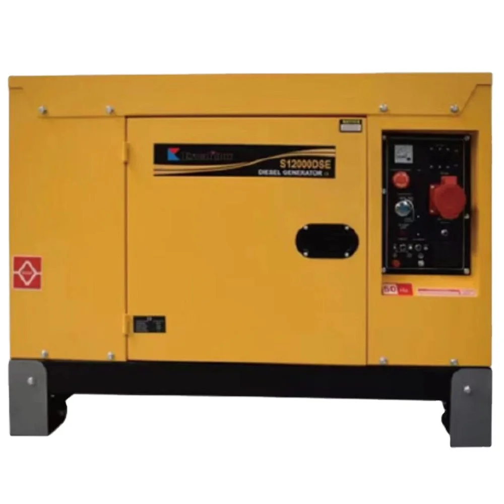 

Kentpower Portable Silent Dies el Generator 10KW Single Phase Three Phase Electric Power Air-cooled Generators With Wheels
