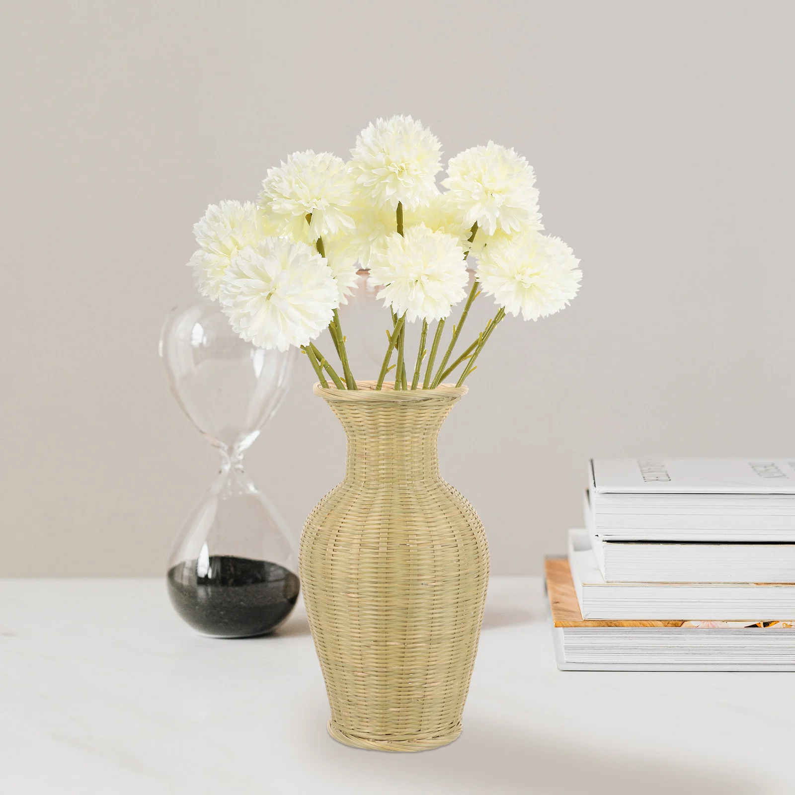

12 Pcs Artificial Flowers Picks Fake Dandelions Ornaments Wedding Decorations Plant DIY Arrangement Materials Layout