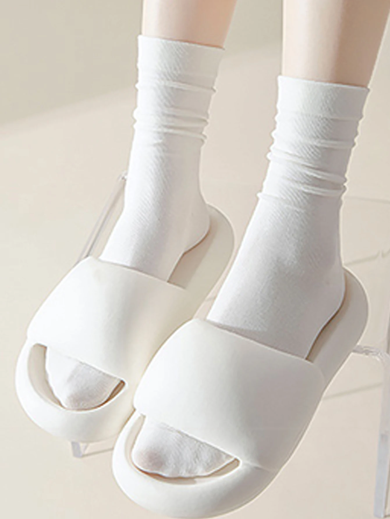 Set of Soft and Breathable Mid Calf Casual Socks
