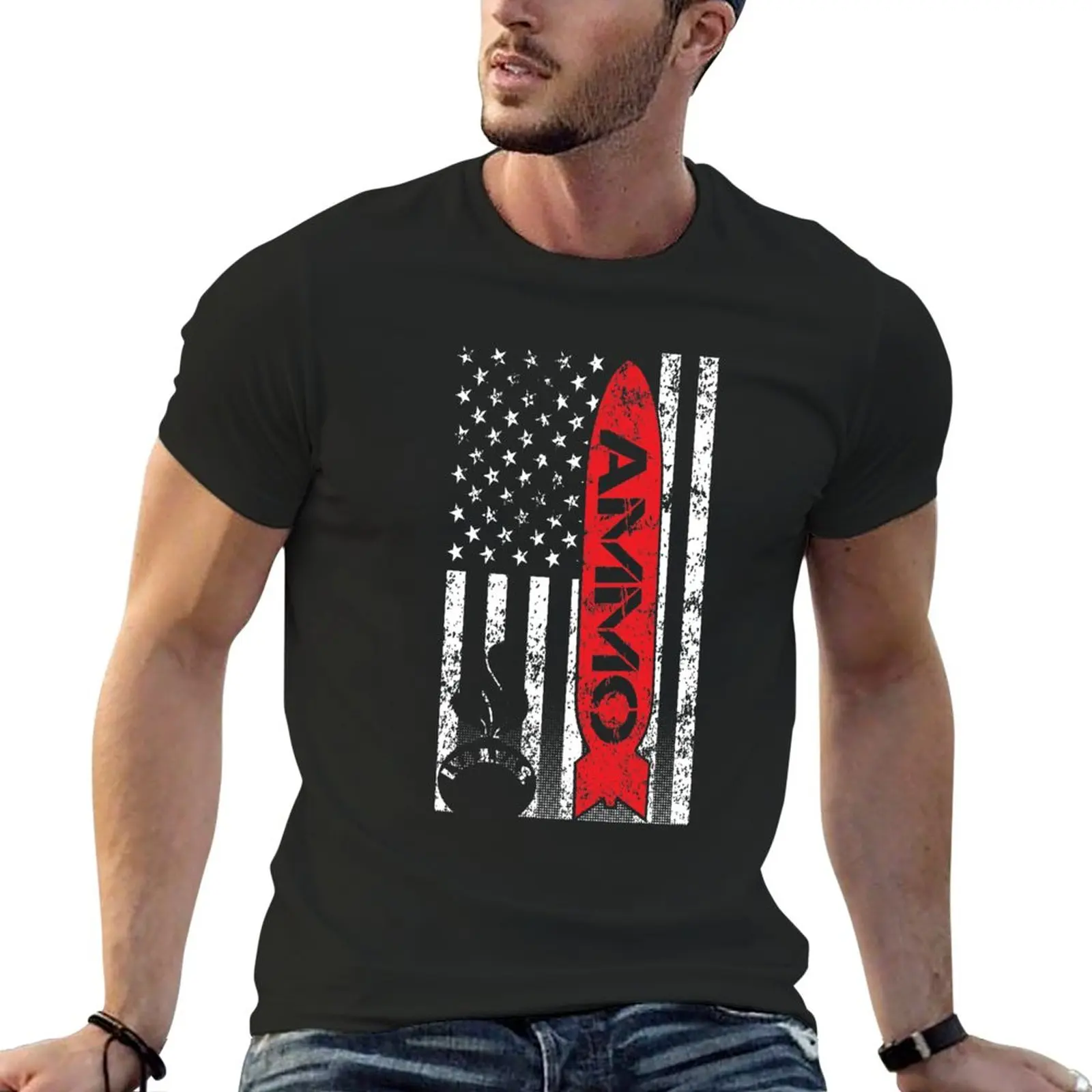 

Air Force Ammo Flag T-Shirt black t shirts graphic t shirt clothes for men