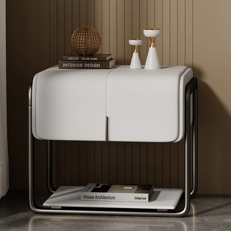 

Шкаф для хранения, белые тумбочки, мобильный мини-стол, прикроватная тумбочка, комод, вспомогательная мебель для дома YX50NT