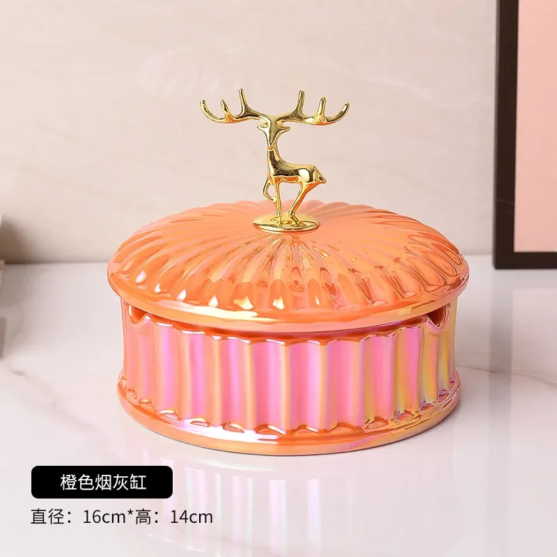 Description Picture 6 of itemCeramic Ornament Tissue Box Deer Cover Ashtray Soot Tray Fruit Plate Snack Napkin Paper Boxes Home Storage