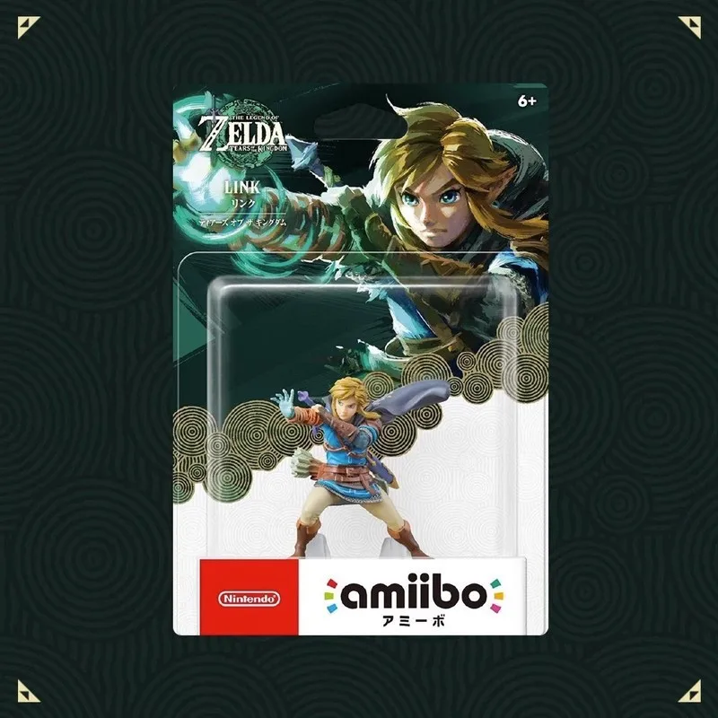 New The Legend Of Zelda Tears Of The Kingdom Amiibo 8Cm Link Anime Figure Totk Action Figurine Statue Model Toys Dolls Kids Gift
