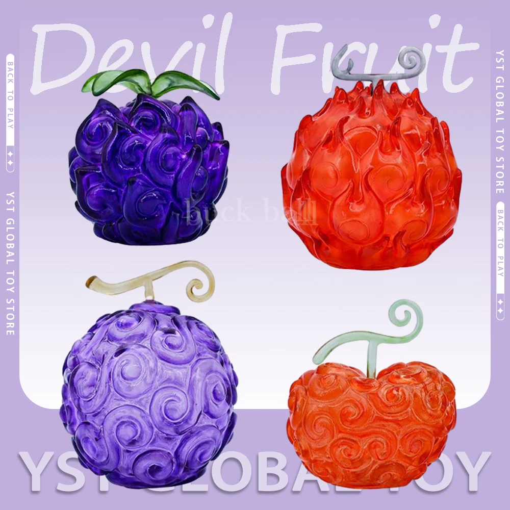One Piece Devil Fruit No Mi Mera Mera No Mi Flame-Flame Gomu Gomu No Mi Yami Yami Fruit Anime Figures Pvc Model Doll Kids Toy