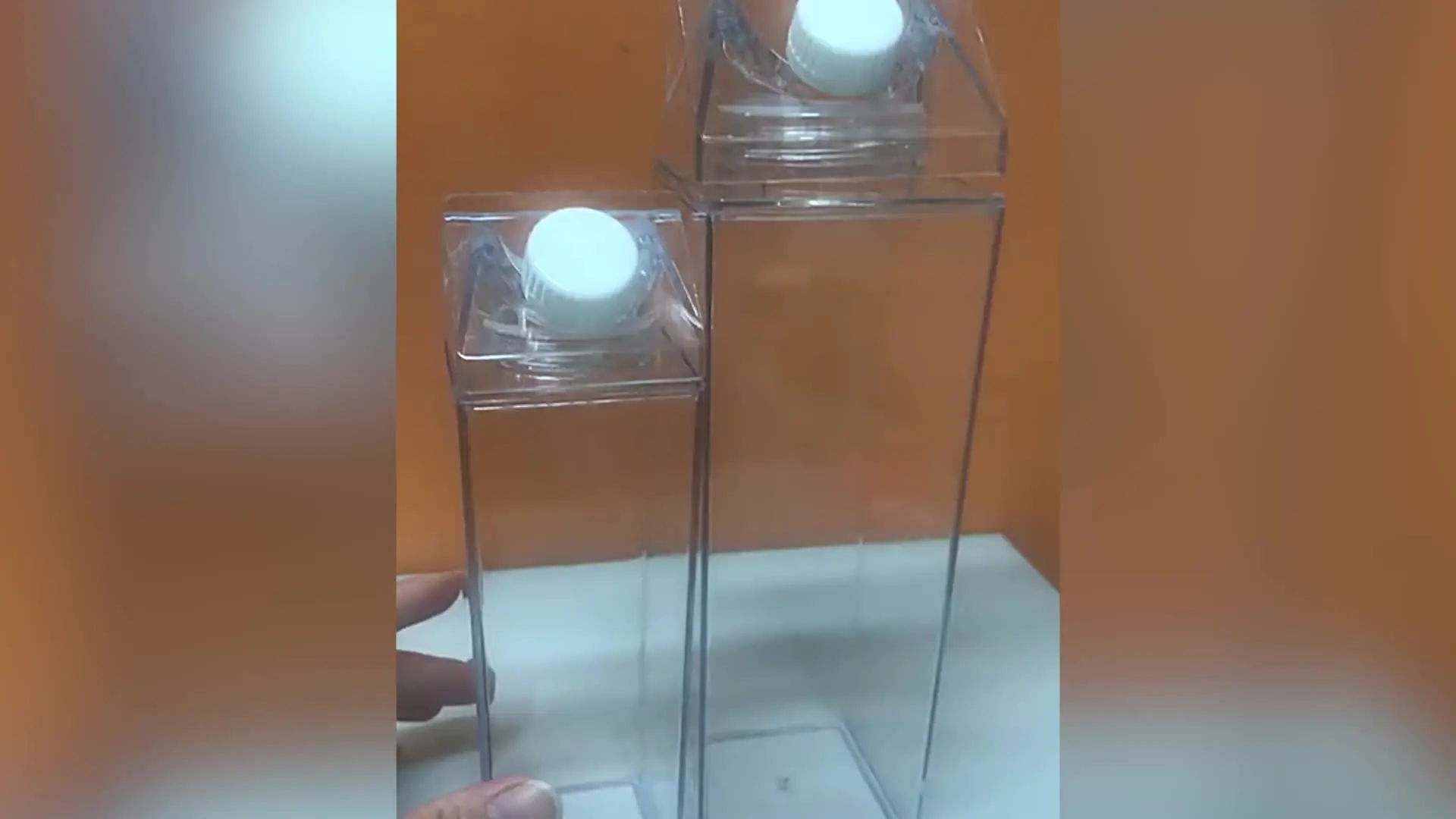 Confezione Da 6 Bottiglie D'Acqua A Forma Di Cartone Del Latte - 500 Ml, Plastica Alimentare Senza BPA, Riutilizzabili, Anti-perdite, Per Palestra E Scuola
