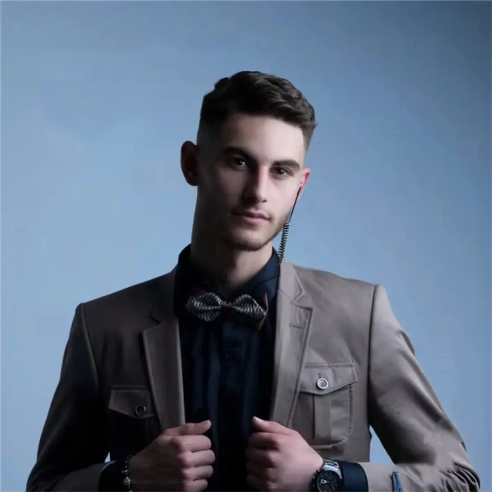 Description Picture 2 of itemIn Ear Single Side Earphone Heavy Bass Flexible Cable 3.5mm Spring Earphones Noise-canceling Wired Headset Single Headphones