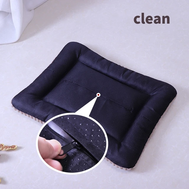 Flannel Square Bed for Cats Dogs, Comfortable Soft Washable Cushion for Sphinx,Replacement mat for Pet house,Cats Cartoon Sofa 5