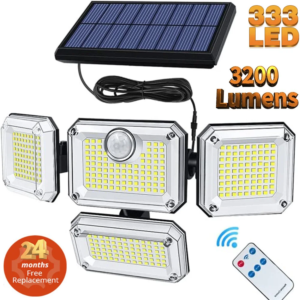 Foco Led Solar 250w Poste Exterior Focos Solares Potentes – Qatar Shop