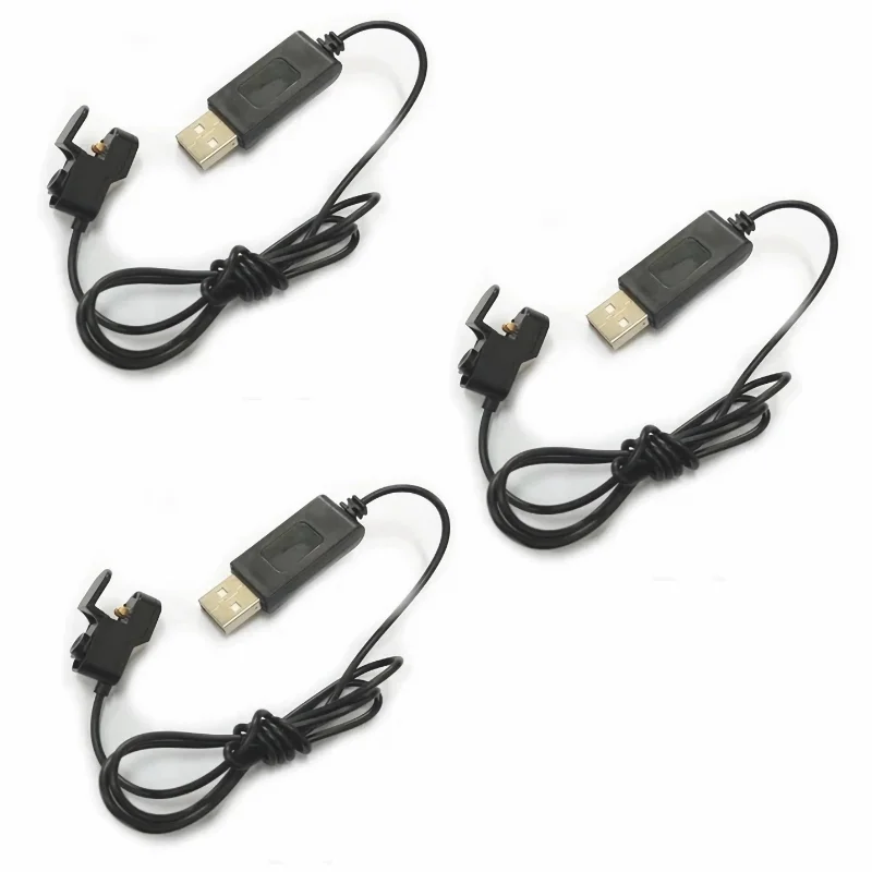 Chargeur multiport USB pour drone SYMA X23, X23W et Z3 avec câbles noirs sur fond blanc.