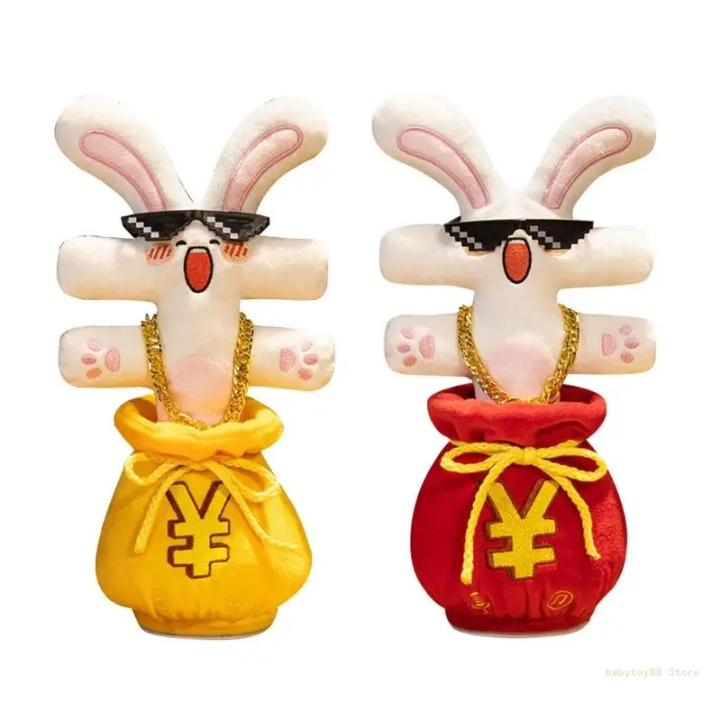 Y4UD Interaction Bounce Toy Speaking Electronic Plush Toy Jumping Rabbit USB Singing Sound Recording for Children