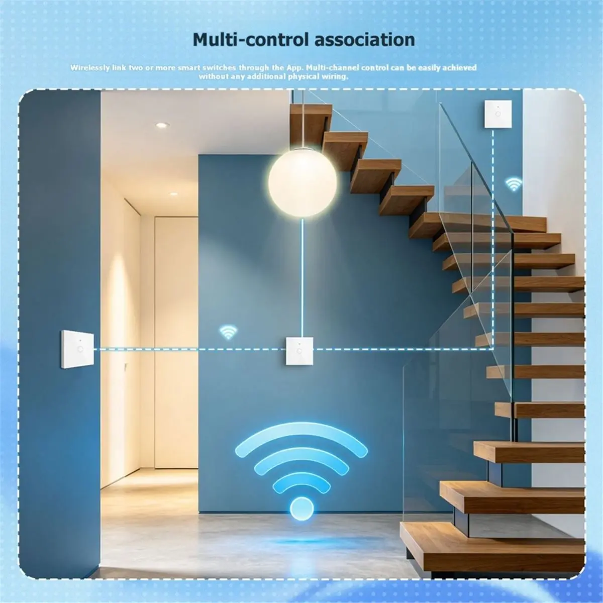 A32I 투야 스마트 매터 라이트 스위치 WiFi EU 표준 2방향 스마트 스위치..