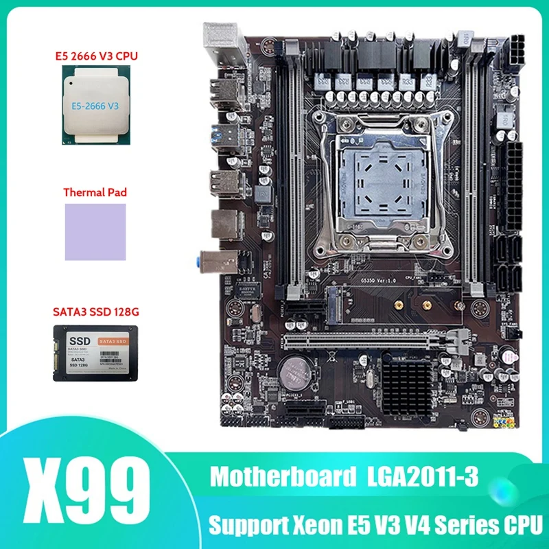 Newx99 Motherboard Lga20113 Computer Motherboard Support Ddr4 Ecc Ram